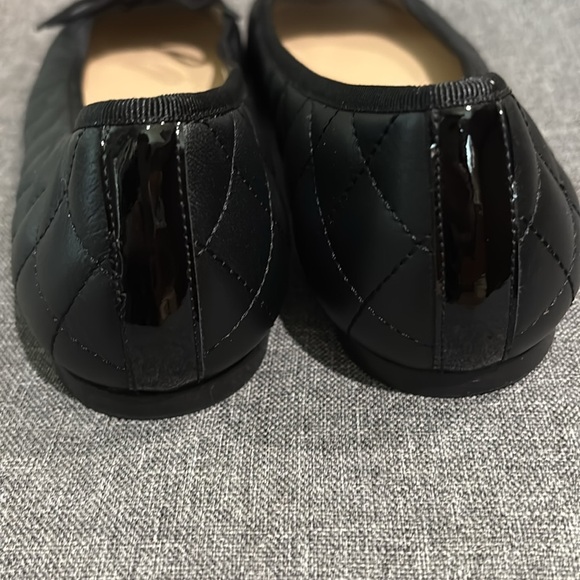 Jon Josef Belle Quilted Ballerina Flat Black Cap Toe Size 8 - Picture 3 of 7